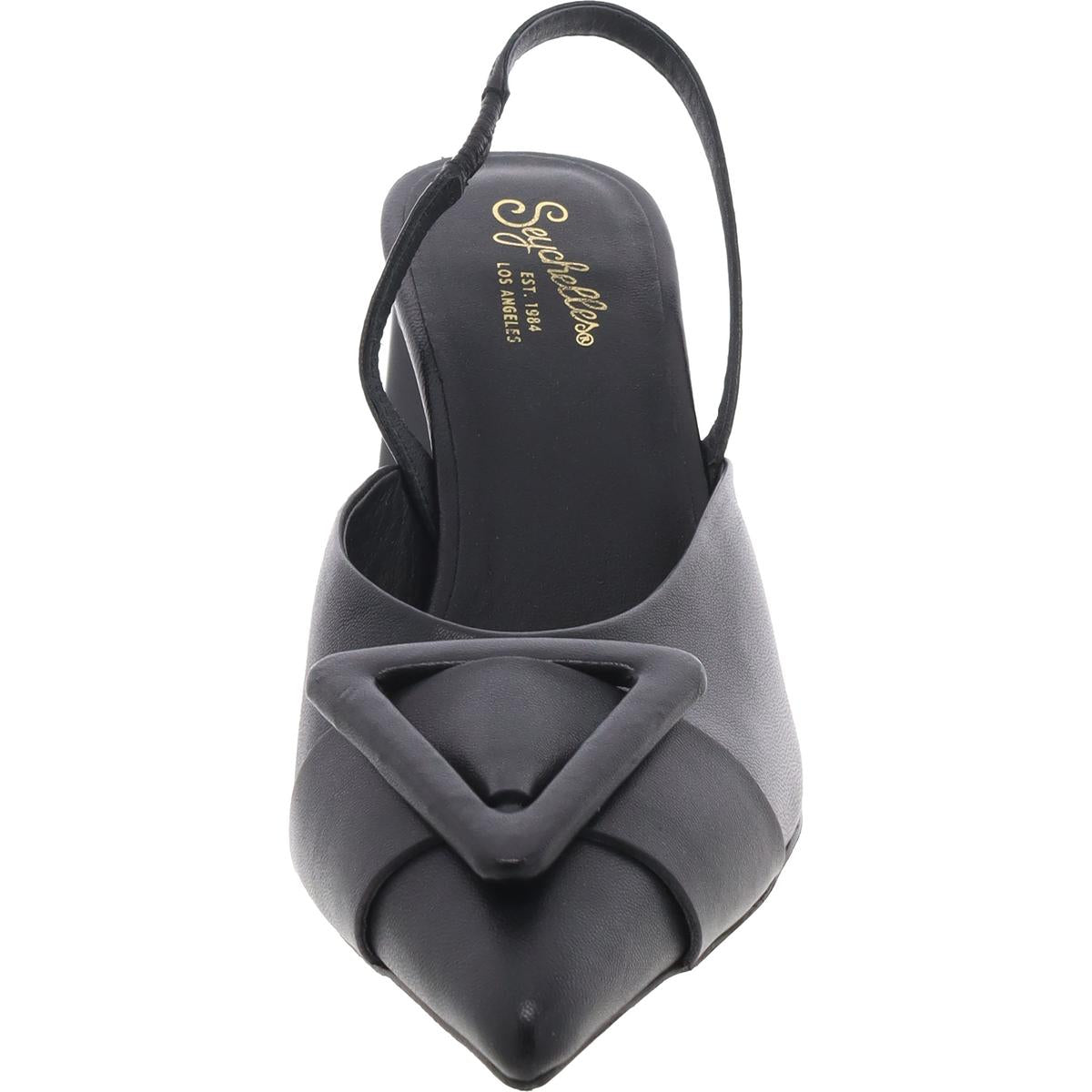 Rumor Has It Womens Padded Insole Leather Slingback Heels