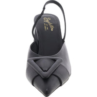 Rumor Has It Womens Padded Insole Leather Slingback Heels