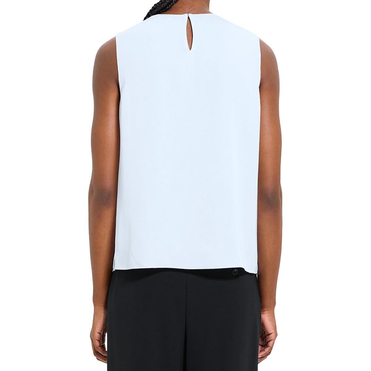 Womens Silk Sleeveless Blouse