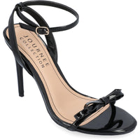 Elvina Womens Patent Ankle Strap 9.5 Medium Black