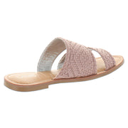 Holly Womens Microsuede Woven Flats