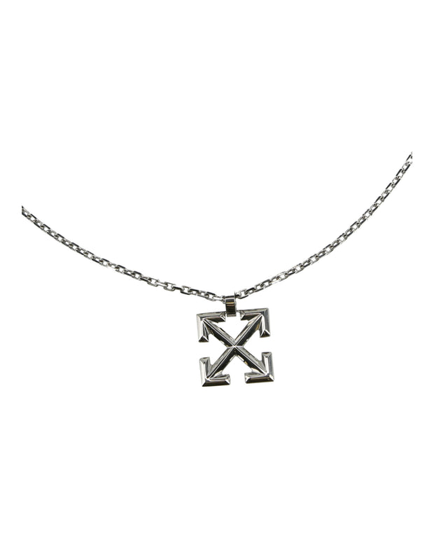 Off-White Mens Arrow Chain Drop Necklace