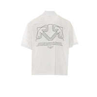 Off White Men Offline Half Arrow Bowling Shirt