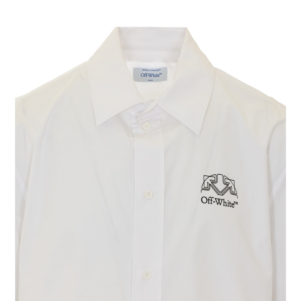Off White Men Offline Half Arrow Bowling Shirt
