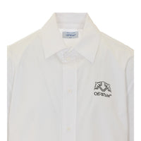 Off White Men Offline Half Arrow Bowling Shirt