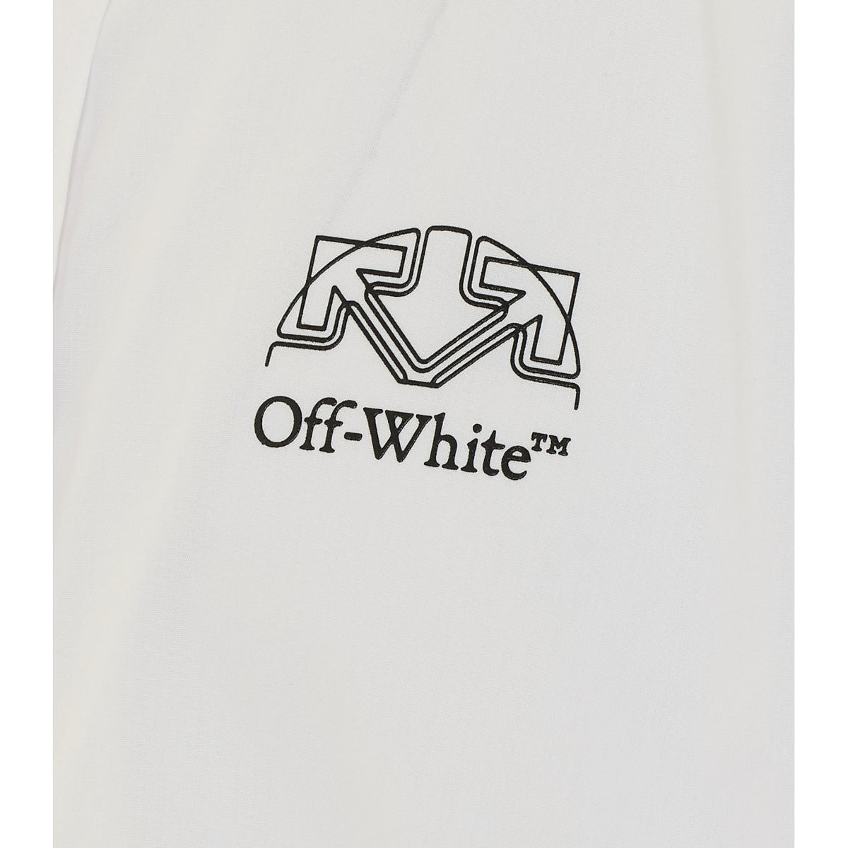 Off White Men Offline Half Arrow Bowling Shirt