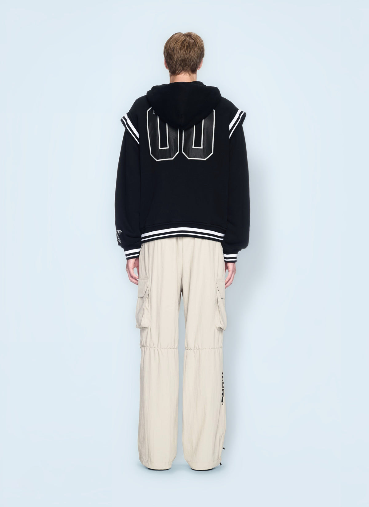 OFF WHITE Off White Men Fleece 00 Varsity Hooded Jacket