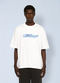 Off-White Men Cloudy Arrow Skate Logo T-Shirt