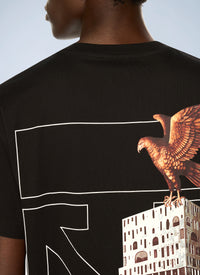 Off-White Men Building Arrow Slim Logo T-Shirt