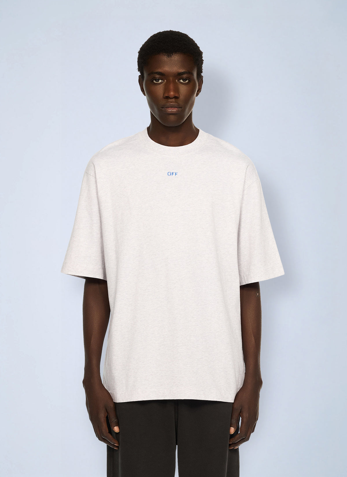 Off-White Men Stencil Arrow Skate Logo T-Shirt
