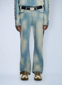 Off-White Men Diagonal Raw Patch 90S Skate Jeans