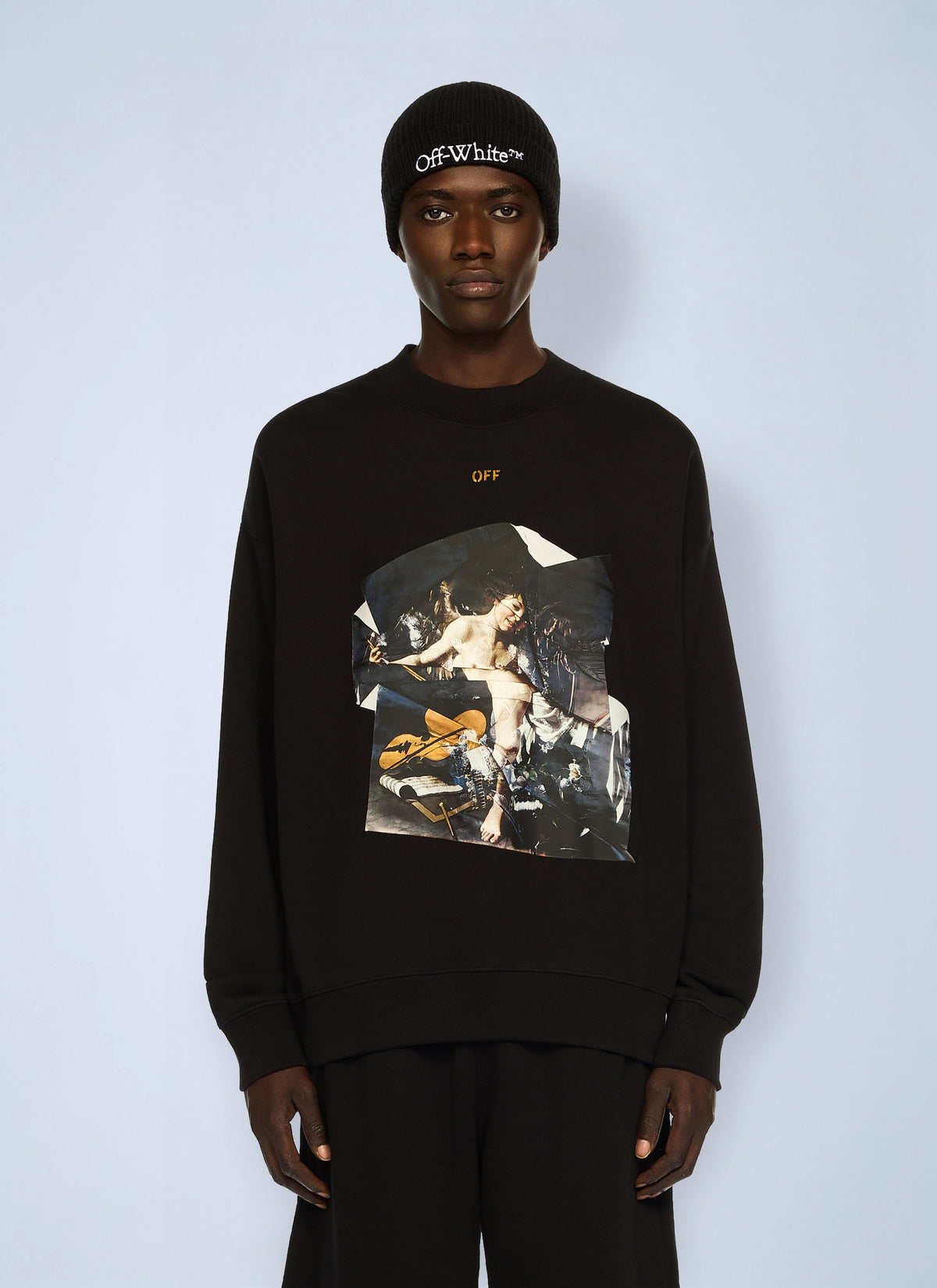 Off-White Men Cupid Paper Skate Crewneck Sweatshirt