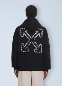 Off-White Men Chain Arrow Diagonal Skate Hoodie