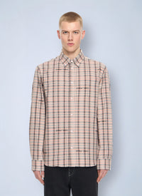 Off-White Men Marker Check Flannel Shirt