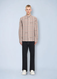 Off-White Men Marker Check Flannel Shirt