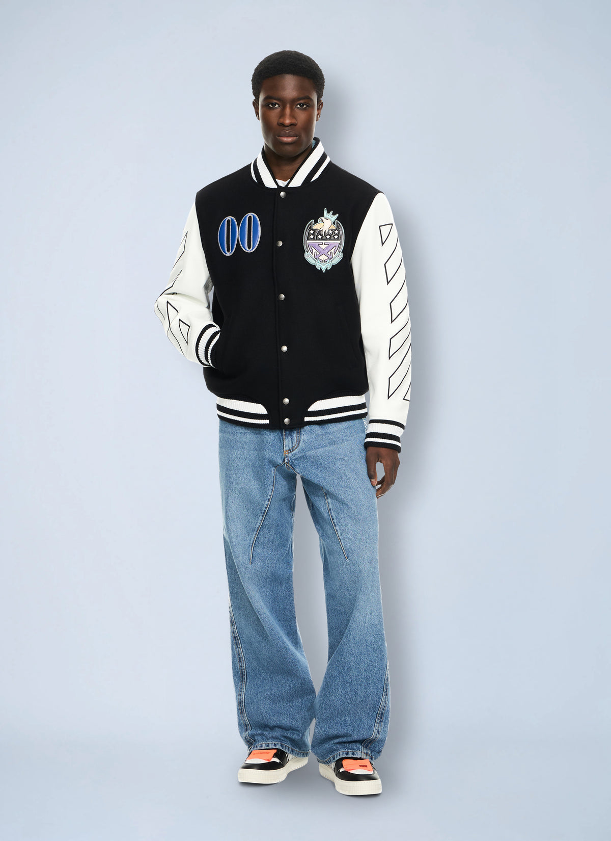 Off-White Men Royal Jewels Varsity Jacket