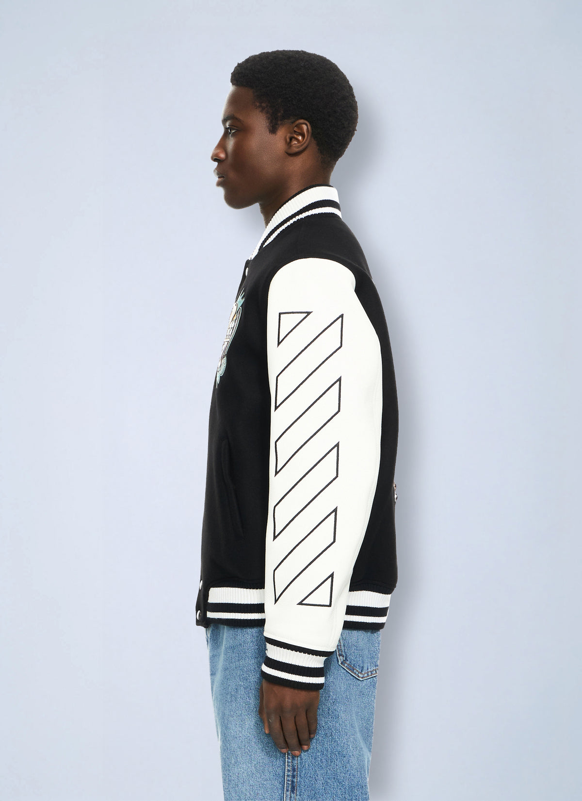 Off-White Men Royal Jewels Varsity Jacket