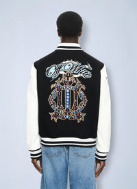 Off-White Men Royal Jewels Varsity Jacket