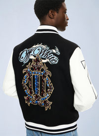 Off-White Men Royal Jewels Varsity Jacket