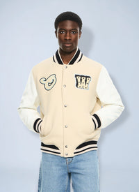 Off-White Men Star Logo Varsity Jacket