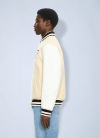 Off-White Men Star Logo Varsity Jacket