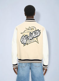 Off-White Men Star Logo Varsity Jacket
