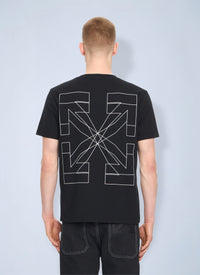 Off-White Men Outline Double Arrow Slim T-Shirt