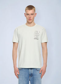 Off-White Men Outline Double Arrow Slim T-Shirt