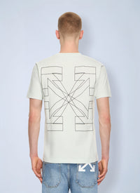 Off-White Men Outline Double Arrow Slim T-Shirt