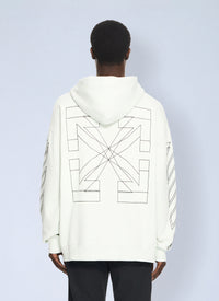 Off-White Men Outline Double Arrow Skate Hoodie