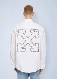 Off-White Men Type Arrow Poplin Overshirt