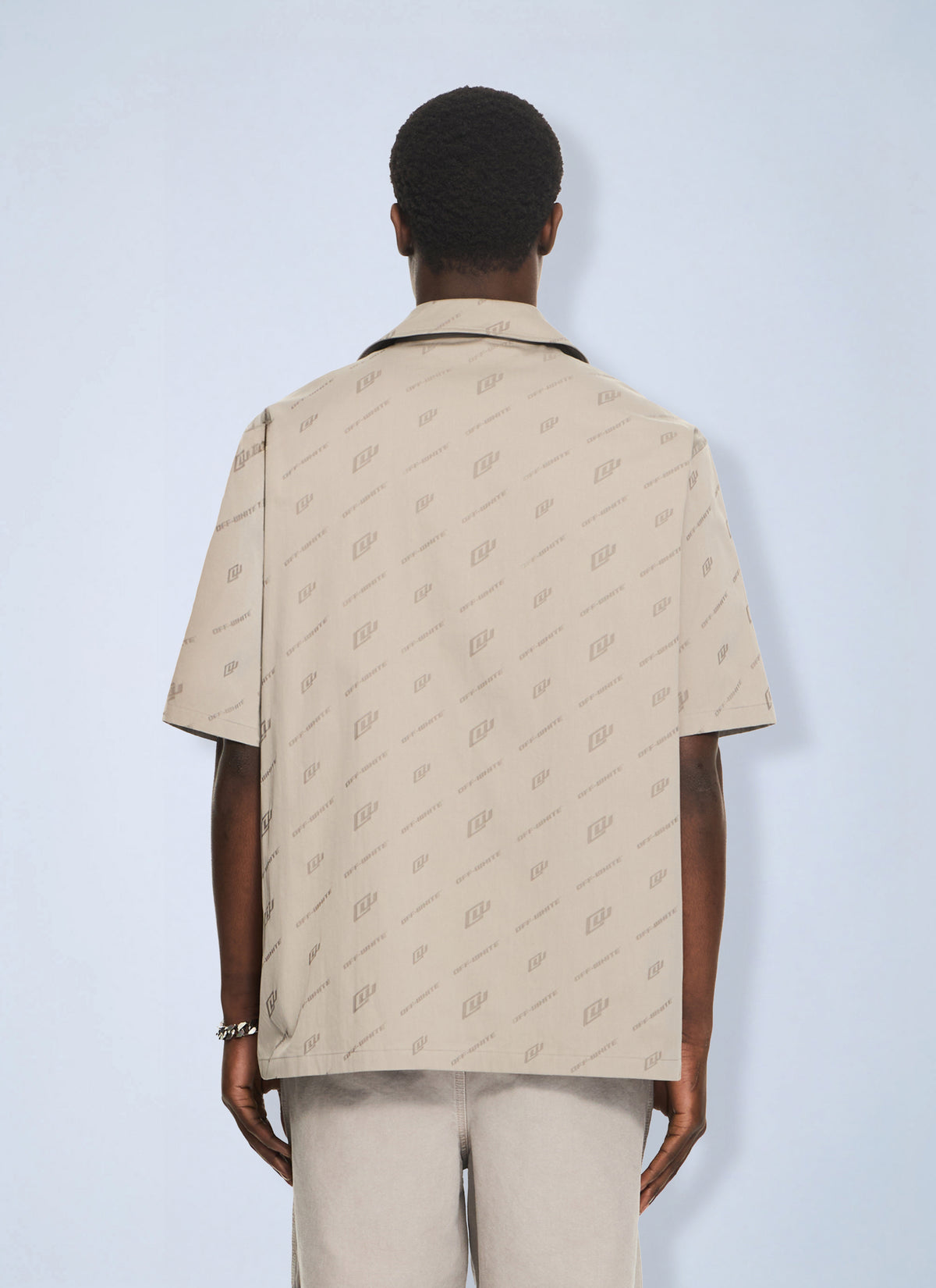 Off-White Men Owr Cotnyl Jacq Bowl Shirt