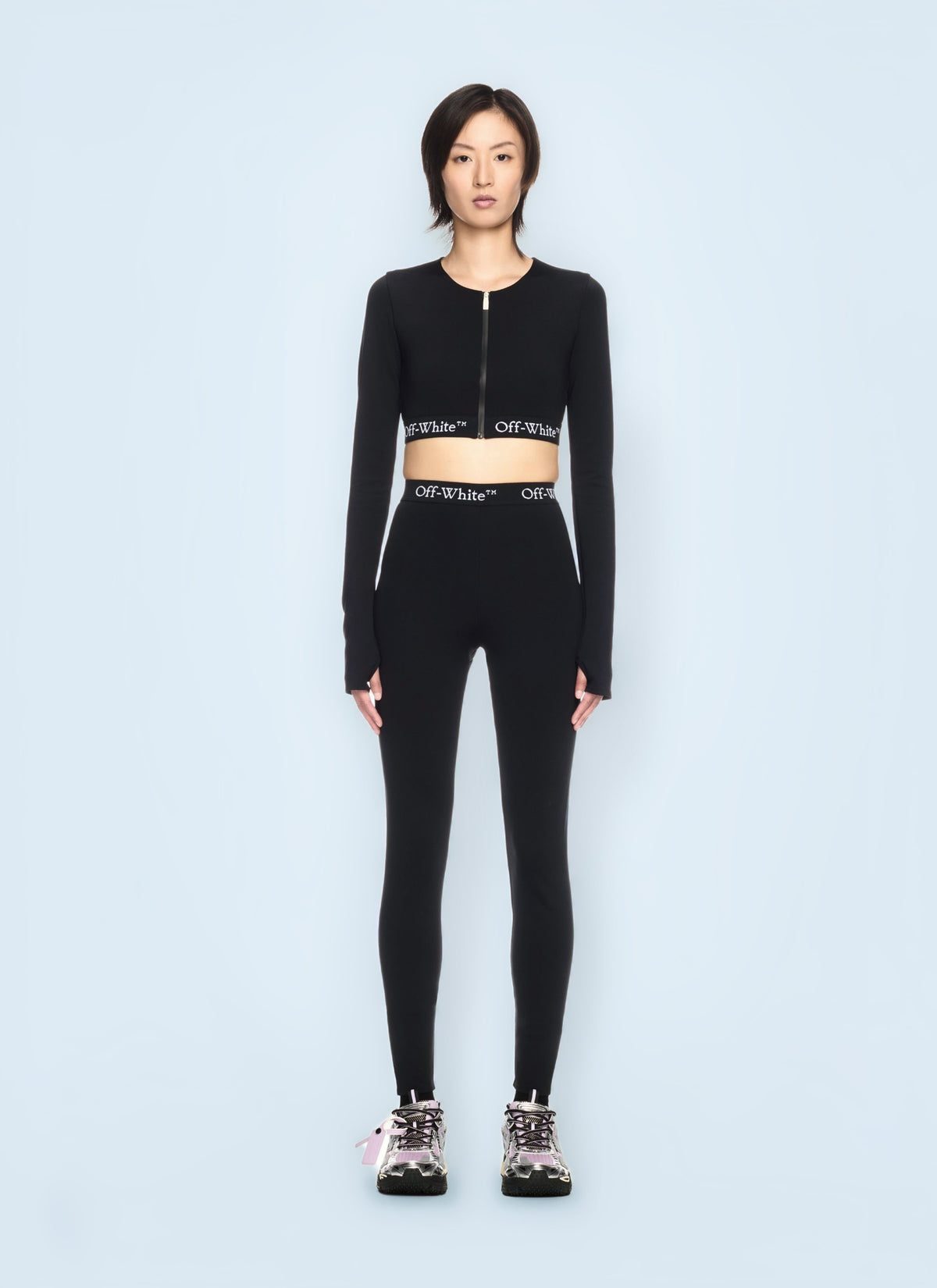 OFF WHITE Off White Women Logo Band Leggings