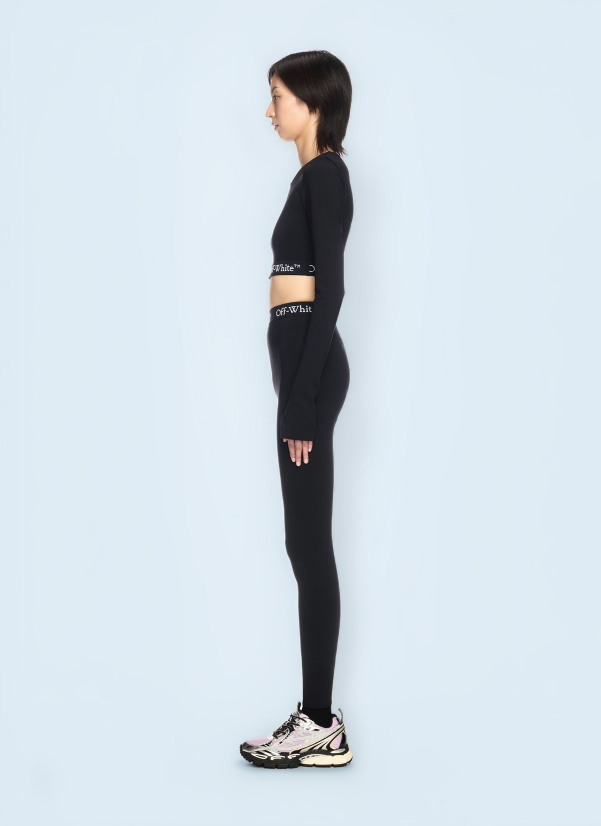 OFF WHITE Off White Women Logo Band Leggings