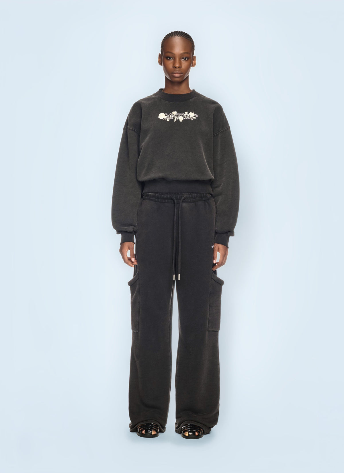 Off White Women Bookish Rose Sweatshirt