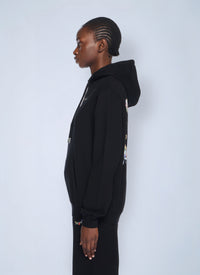 Off-White Women Arrow Glass Flower Logo Hooded Sweatshirt