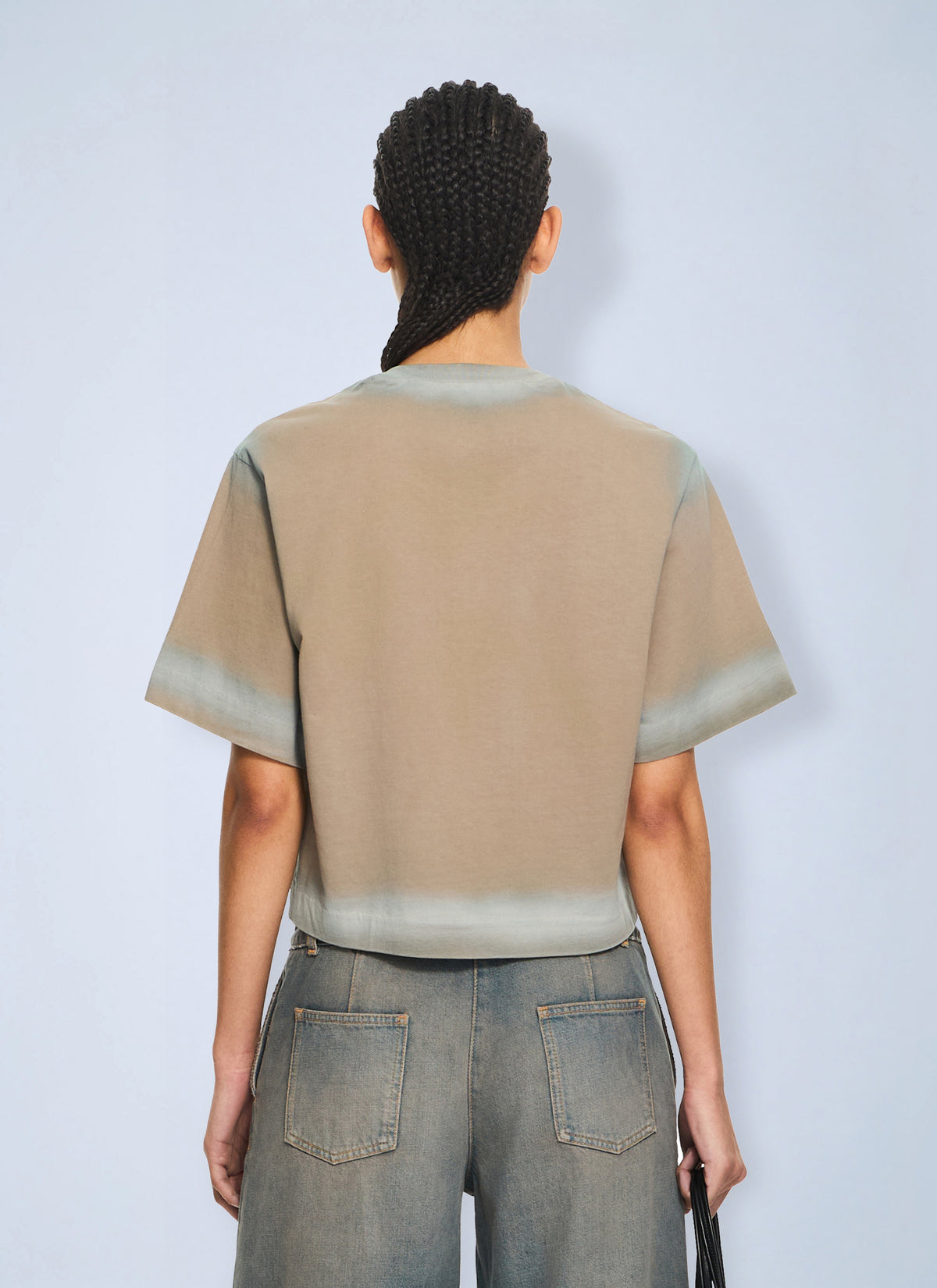 Off-White Off-White Women Spray Off Stamp Crop T-Shirt