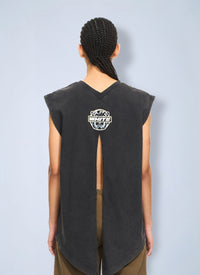 Off-White Off-White Women Butterfly Patch Open Back Tank Top