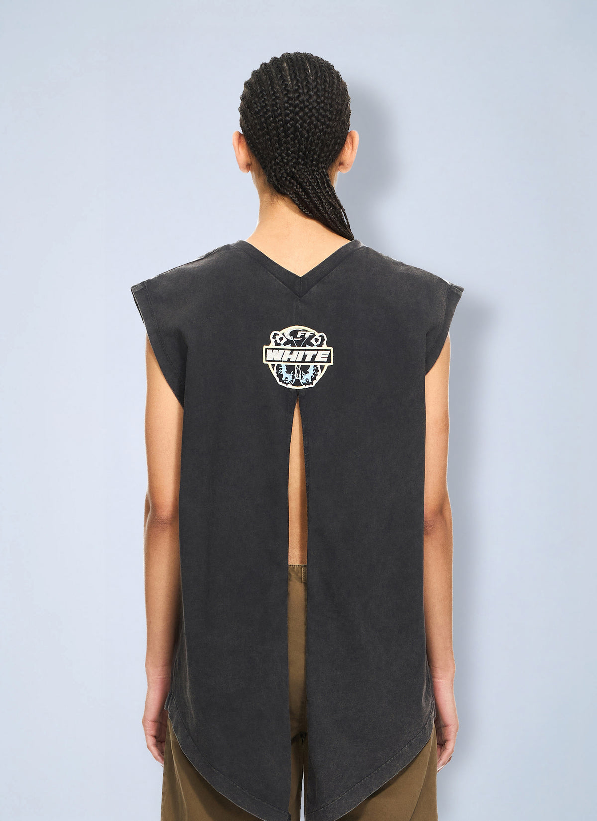 Off-White Off-White Women Butterfly Patch Open Back Tank Top