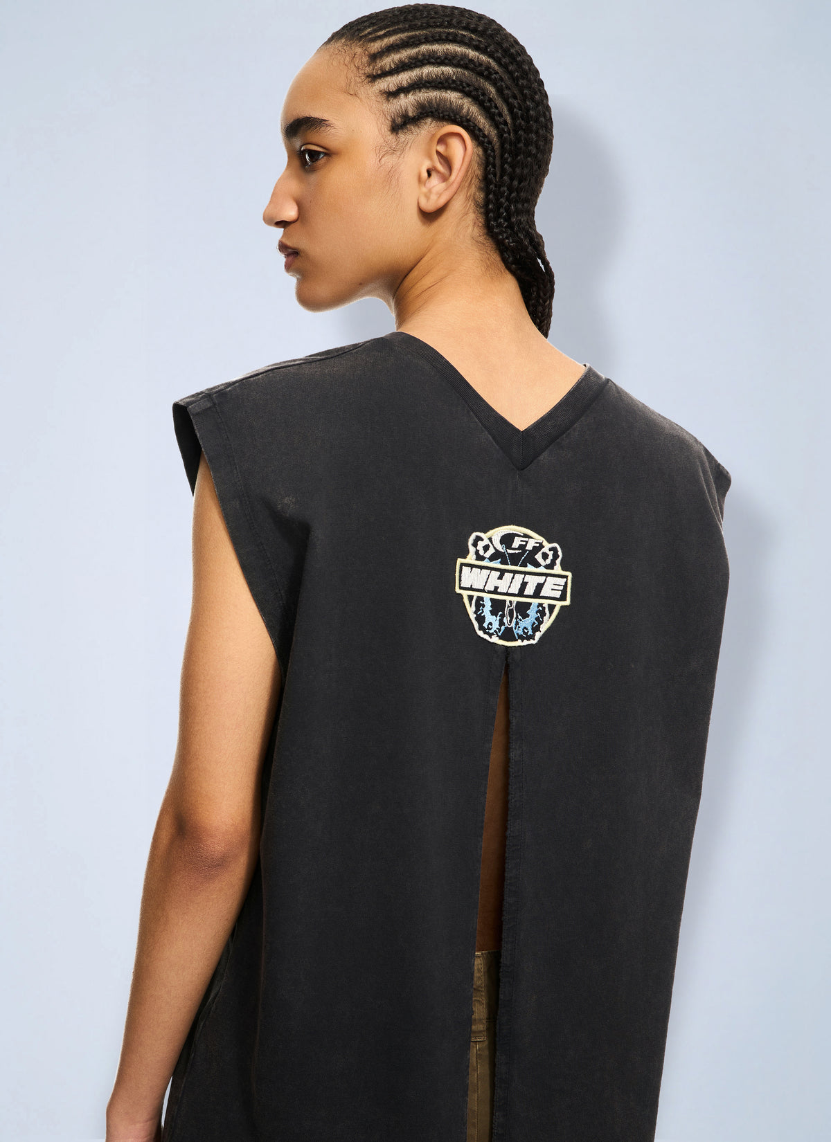 Off-White Off-White Women Butterfly Patch Open Back Tank Top