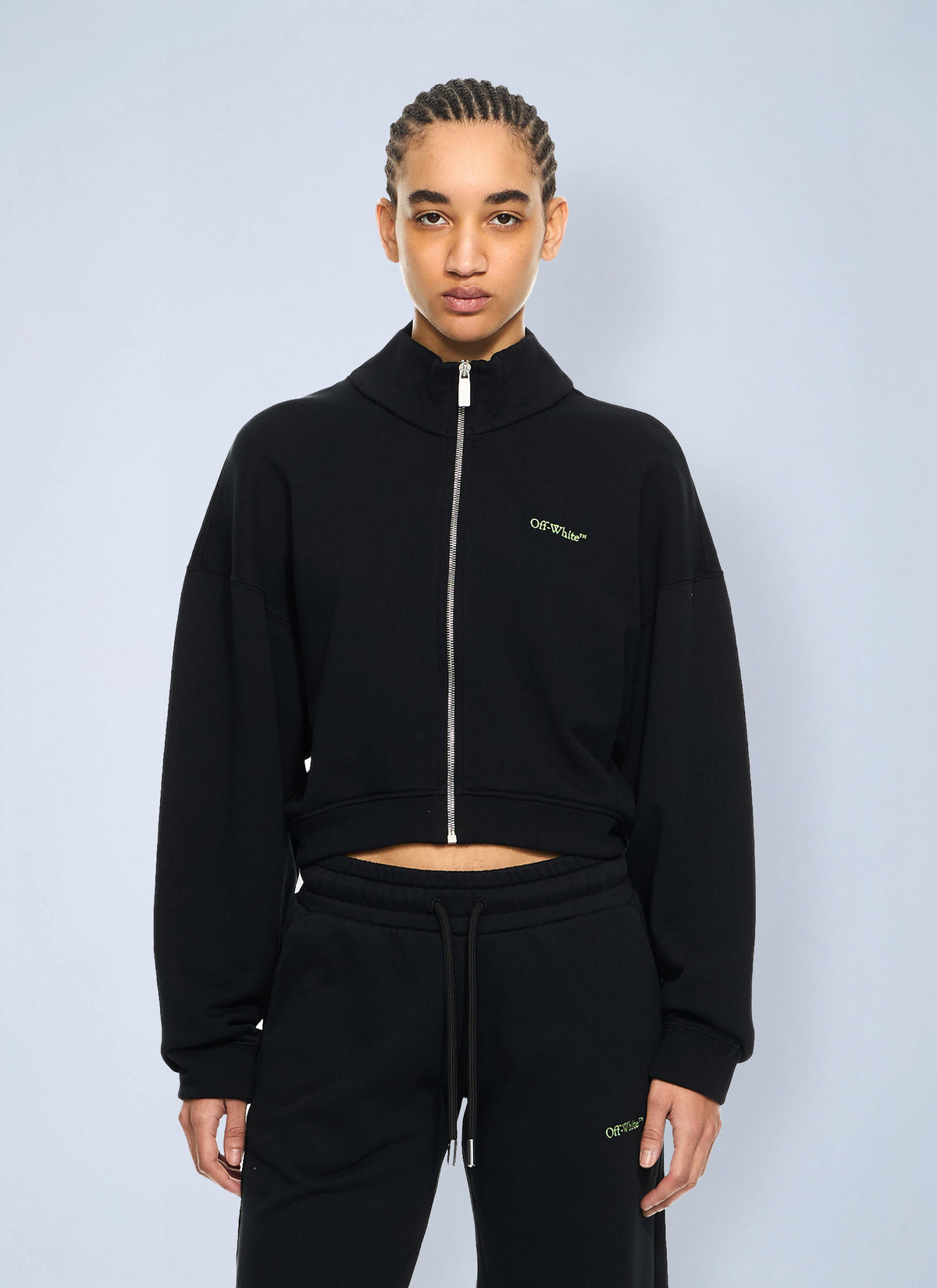 Off-White Off-White Women Arrow Leaves Zip Up Sweatshirt