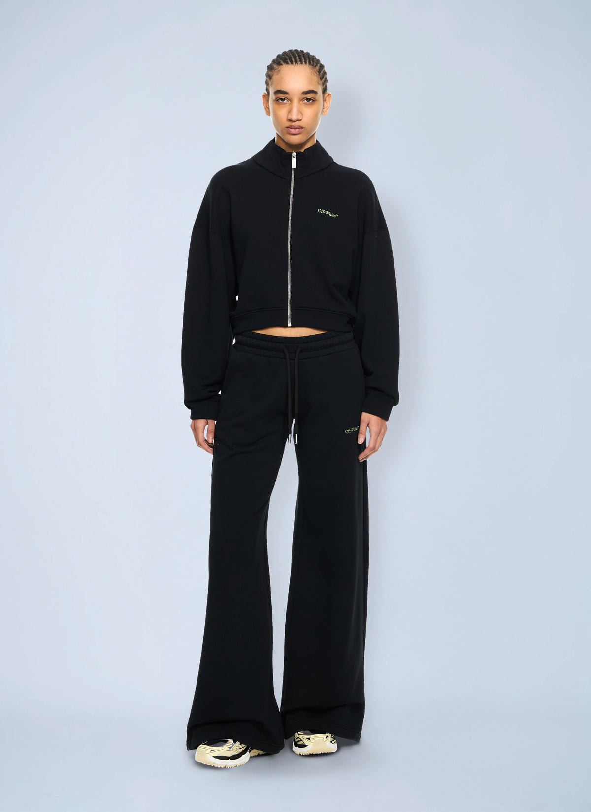 Off-White Off-White Women Arrow Leaves Zip Up Sweatshirt