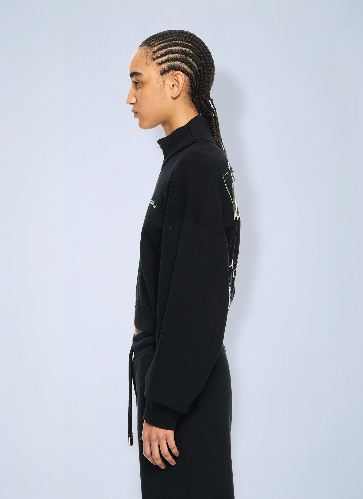 Off-White Off-White Women Arrow Leaves Zip Up Sweatshirt