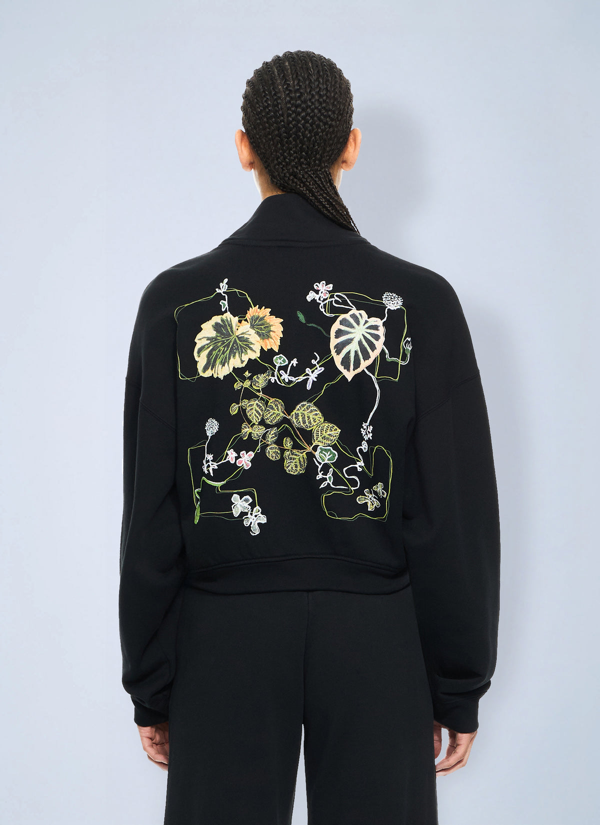 Off-White Off-White Women Arrow Leaves Zip Up Sweatshirt