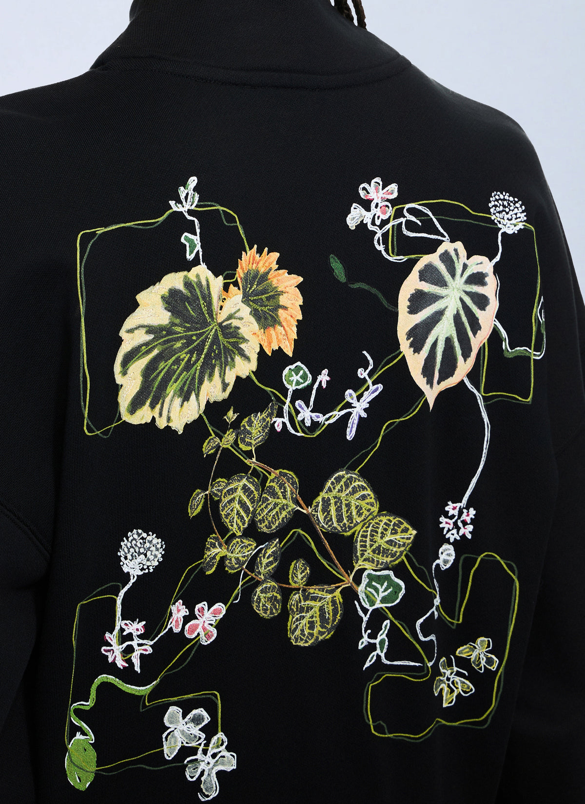 Off-White Off-White Women Arrow Leaves Zip Up Sweatshirt