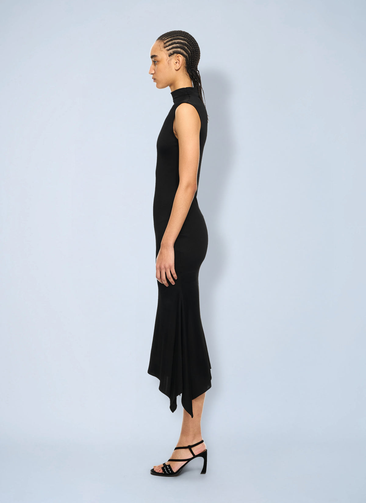 Off-White Women Fluid Sleeveless Midi Dress