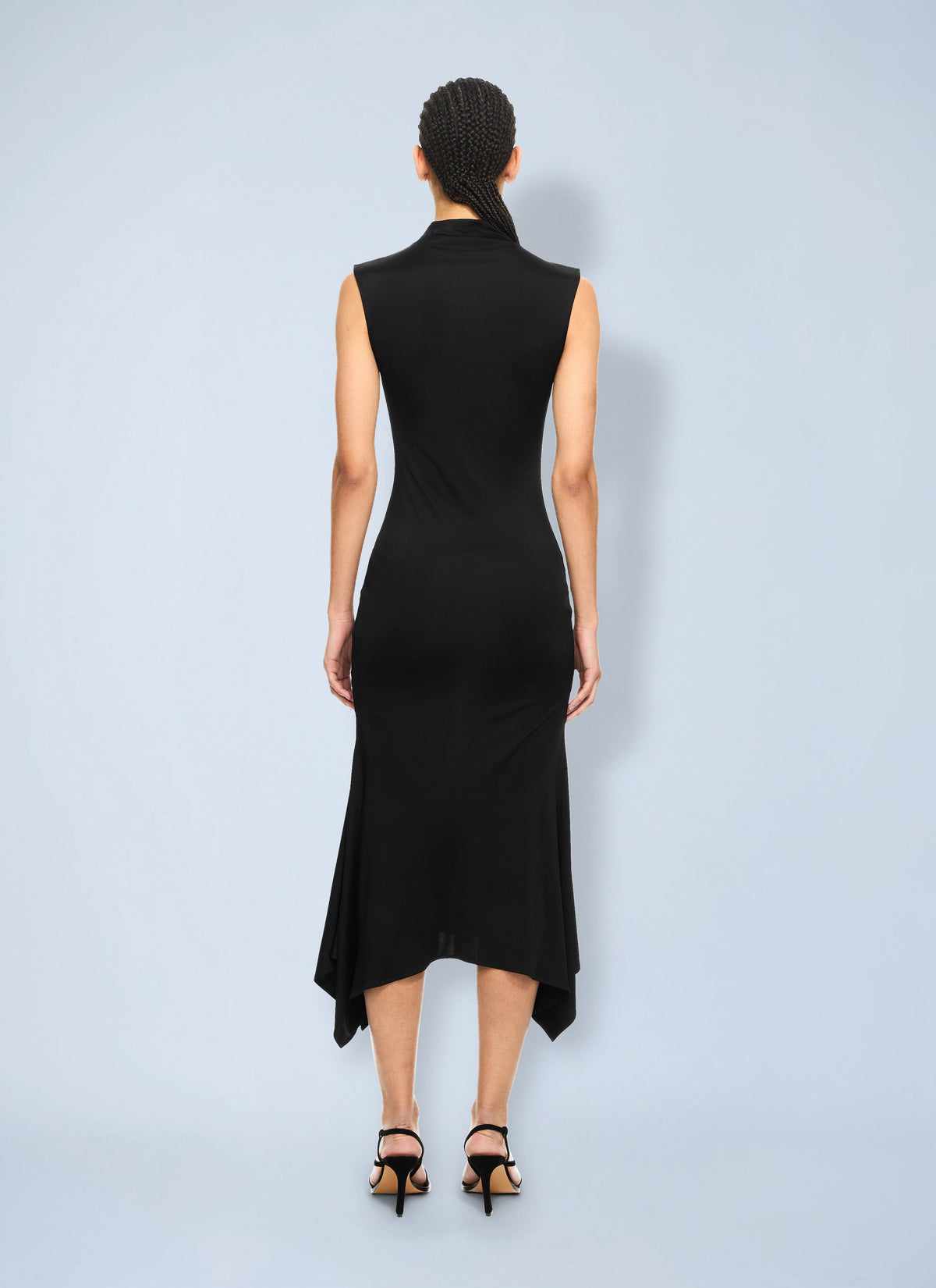 Off-White Women Fluid Sleeveless Midi Dress