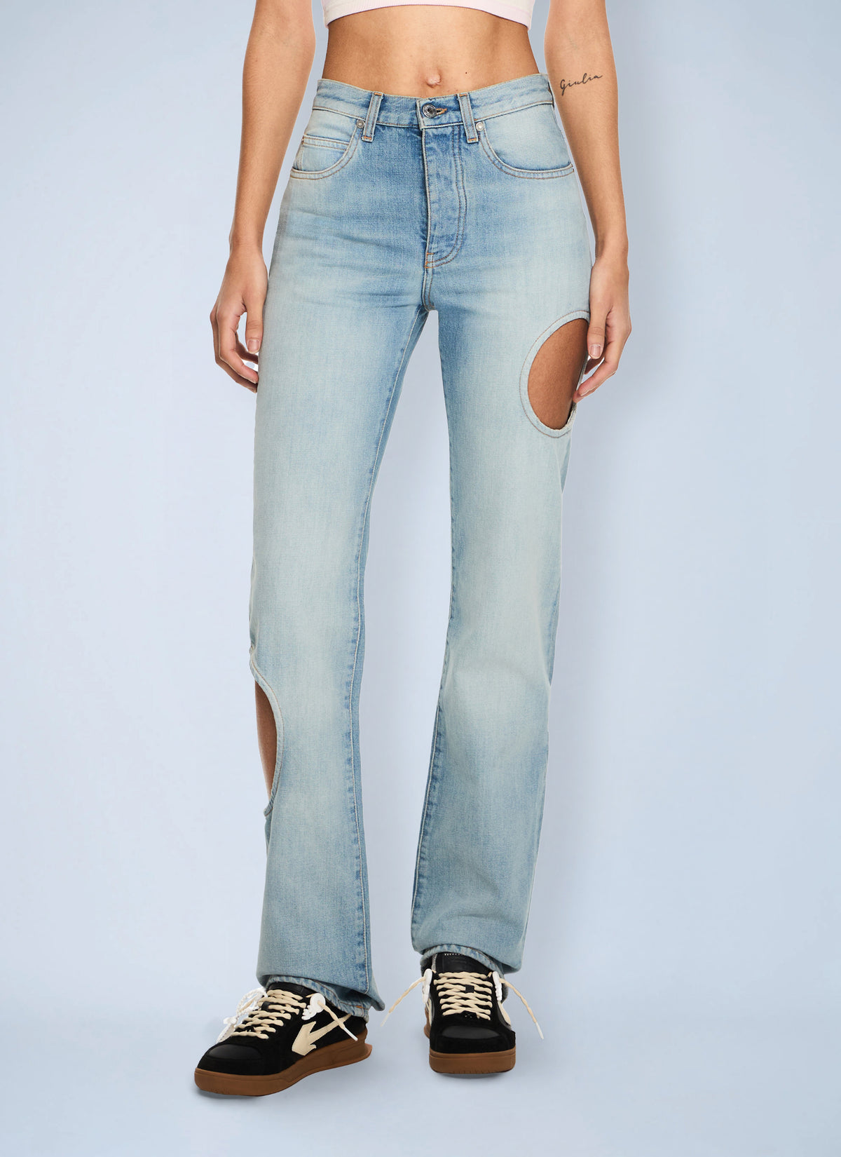 Off-White Women New Meteor Denim Pants