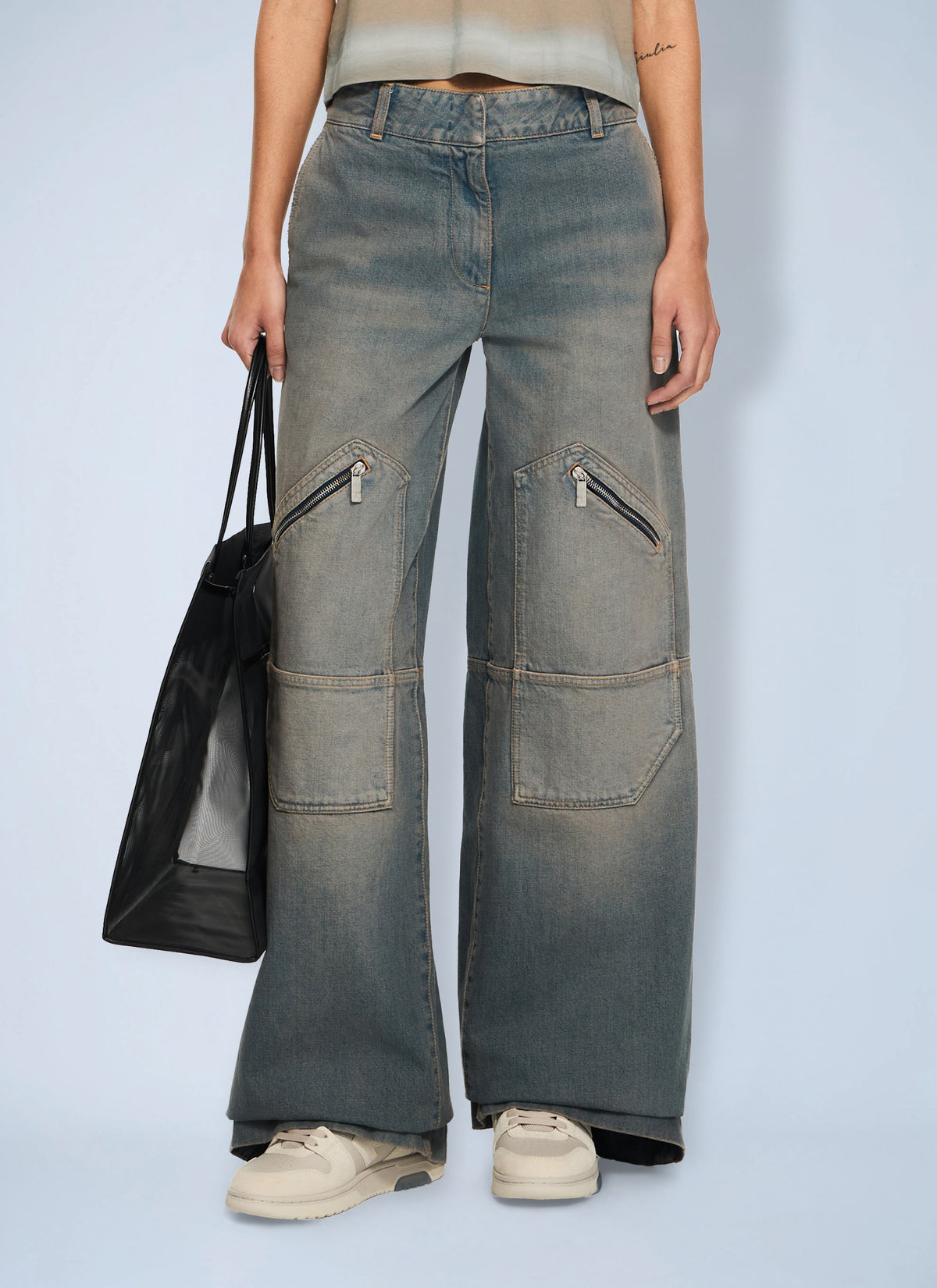 Off-White Off-White Women Big Pockets Denim Pants