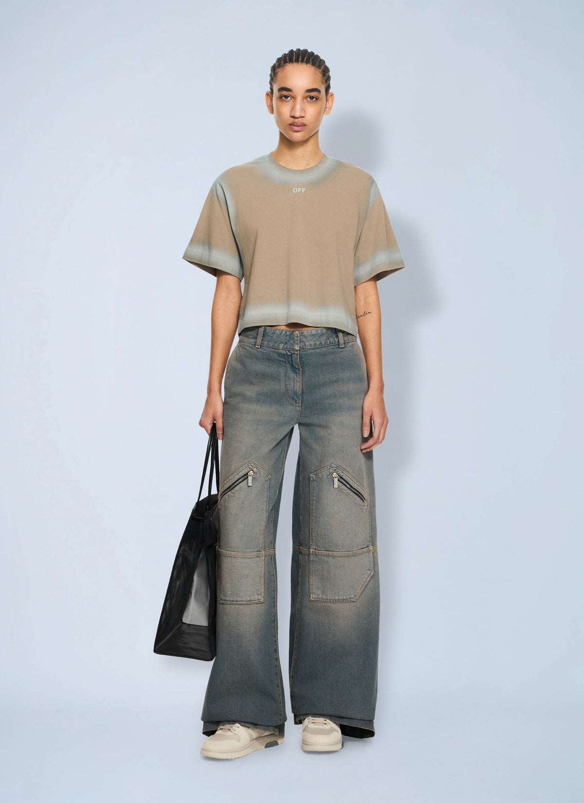 Off-White Off-White Women Big Pockets Denim Pants